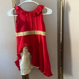 Lilytots Red and Gold Kids dress 12